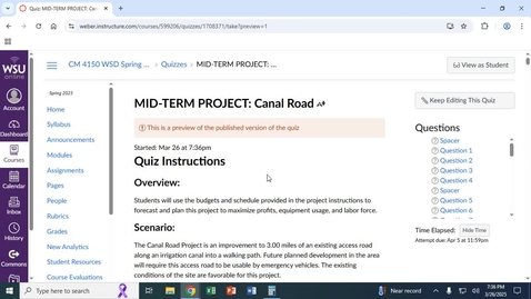 Thumbnail for CM4150_CanalRoadProjectDiscussion_RecordedLecture_03262025