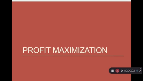 Thumbnail for entry Proft Maximization