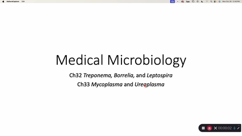 Thumbnail for Ch 32 and 33 Spirochetes and Mycoplasma