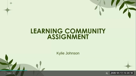 Thumbnail for Clip of Kylie Johnson's Zoom Meeting