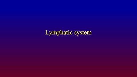 Thumbnail for entry Lymphatic system (hybrid)