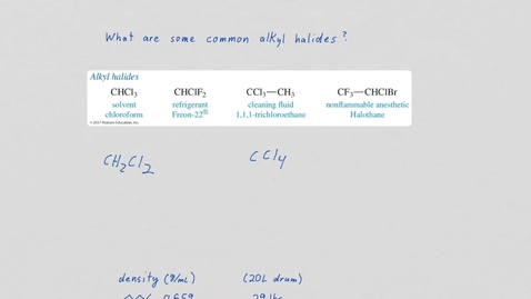 Thumbnail for entry Note Sep 28, 2018 Intro to alkyl halides.mov