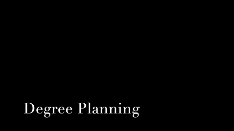 Thumbnail for Degree Planning