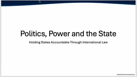 Thumbnail for POLS 1010: Holding States Accountable through International law