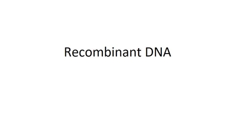 Thumbnail for entry BTNY 3303 - Recombinant DNA - Part 1 - April 8, 2022