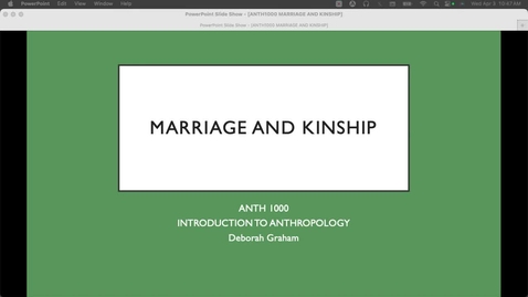 Thumbnail for entry ANTH1000 Marriage and Kinship