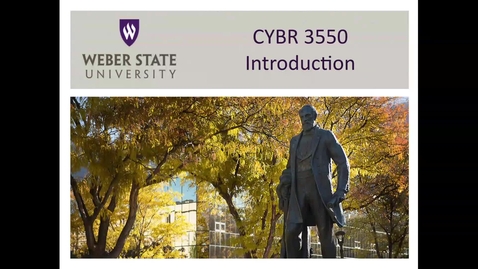 Thumbnail for CYBR 3550 Online Intro
