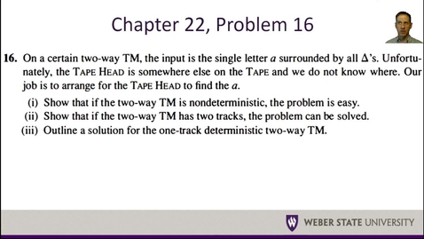 Thumbnail for CS 4110 - Chapter 22 Problem 16