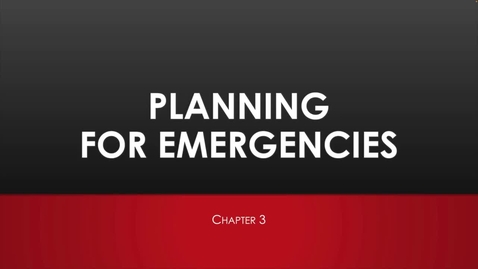 Thumbnail for Planning for Emergencies