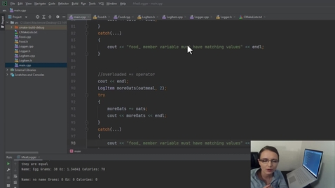 Thumbnail for Example Program 8 - Overloaded addition and subtraction operator for integers