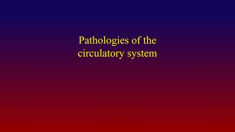 Thumbnail for entry Pathologies of the circulatory system