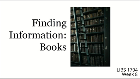 Thumbnail for Week 8 Mini Lecture