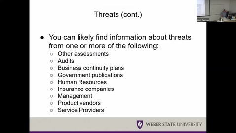 Thumbnail for NET 3550 Threats pt 3