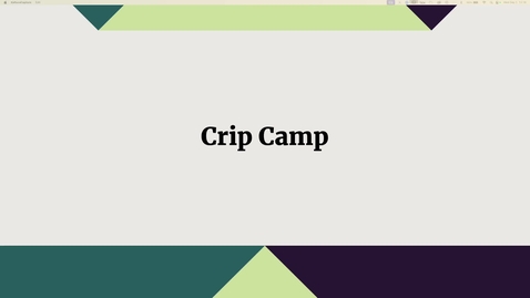 Thumbnail for 2700 - Crip Camp Walk Explainer
