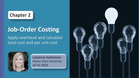 Thumbnail for ACTG 2020 - Chap 2  Video 3 - Apply Overhead and Compute Total and Per Unit Costs