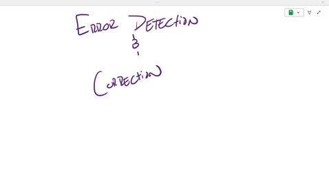 Thumbnail for CS2810 ONL Week 3: Error detection &amp; Correction