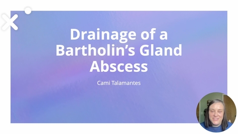 Thumbnail for NRSG6250TalamantesCBartholin'sAbscess6.24.25