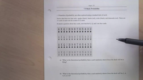 Thumbnail for Topic 22 - Basic Probability