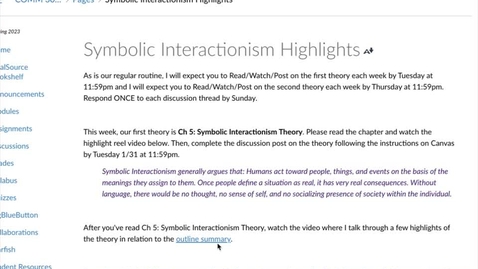Thumbnail for entry Symbolic Interactionism