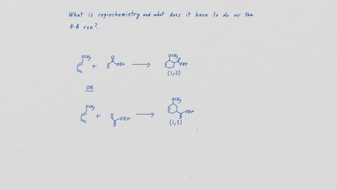 Thumbnail for Diels-Alder regiochemistry-edit.mp4
