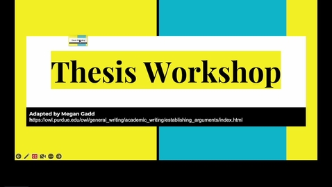Thumbnail for Week 12 Thesis Workshop Video Lesson