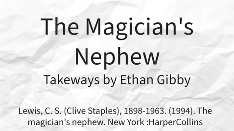 Thumbnail for Narnia Review
