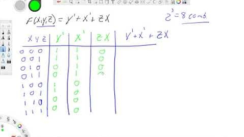 Thumbnail for entry 03: Boolean Function Truth Table Example