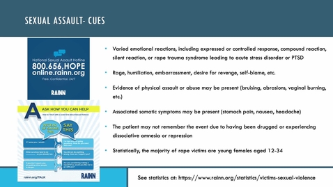 Thumbnail for Understanding Sexual assault .mp4