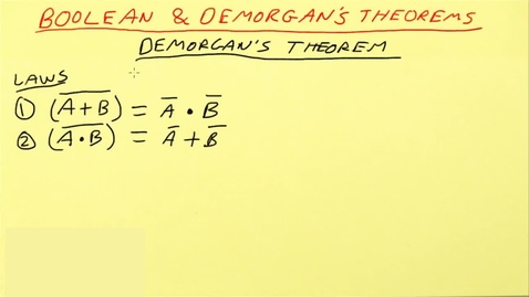 Thumbnail for De Morgan's Laws