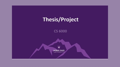 Thumbnail for Thesis vs Project