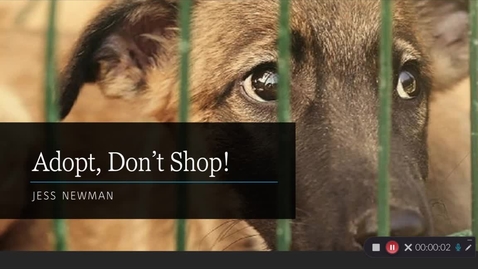 Thumbnail for COMM 1020- Persuasive speech final take