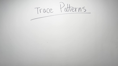 Thumbnail for entry Warm Up Exercise #25: Trace Patterns