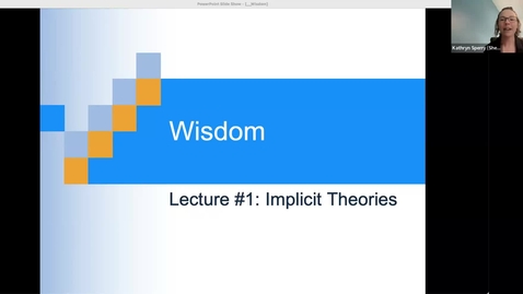 Thumbnail for entry Wisdom #1: Implicit Theories