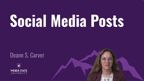 Thumbnail for COMM 3440 Social Media