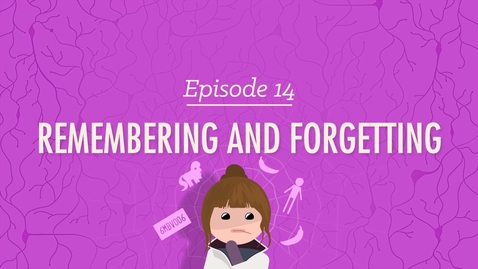 Thumbnail for Remembering and Forgetting: Crash Course Psychology #14