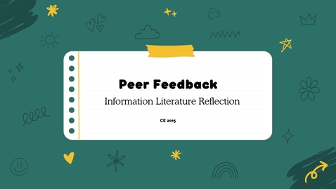 Thumbnail for Info. Lit Reflection Peer Review