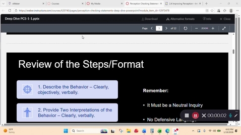 Thumbnail for Lecture Video-Perception Checking Deep Dive-Chapter Two