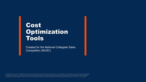 Thumbnail for F2 - Cost Optimization Tool - How to Demo