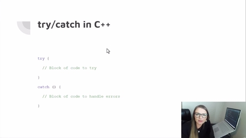 Thumbnail for 5 - Simple Try Catch Blocks