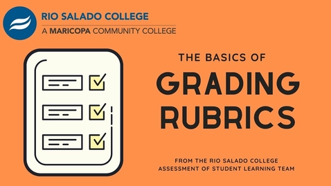 Thumbnail for entry Grading rubrics: What are they and how can they help you get a better grade?