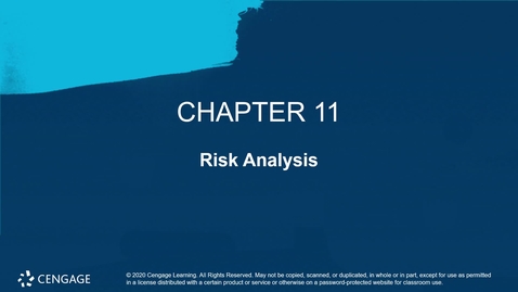 Thumbnail for entry Chapter ELEVEN - Risk Analysis