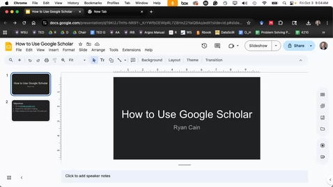 Thumbnail for Google Scholar