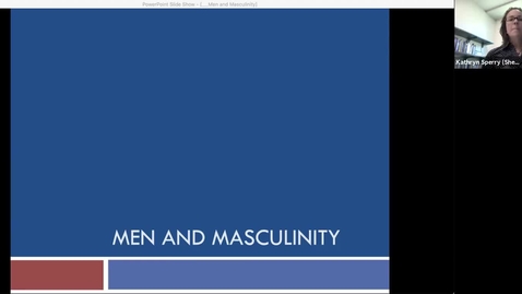 Thumbnail for Gender lecture (Wed 9.16) men and masculinity