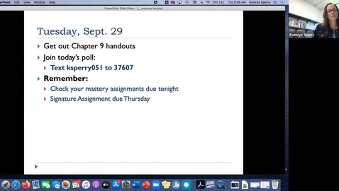 Thumbnail for PSY 1010 lecture (9.29) edited
