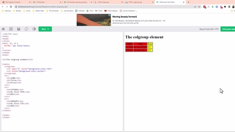 Thumbnail for Video 6 - Creating column groups