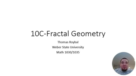 Thumbnail for entry 10C-Fractal Geometry Video