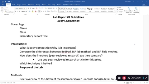 Thumbnail for entry Lab Report #1 Guidelines and Calculations