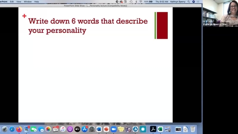 Thumbnail for Nov. 18 - Big 5, personality tests, and self-esteem