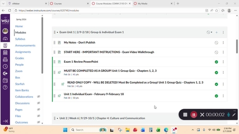Thumbnail for Unit One Exam Video Walkthrough