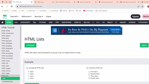 Thumbnail for Video 10 - Intro to lists